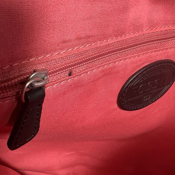 Fossil Bag Womens Multicolor Floral Crossbody Messenger Bag - Picture 6 of 16